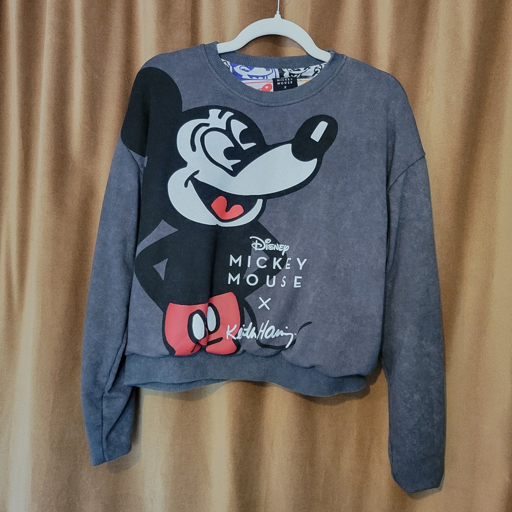 Disney Gray Mickey Mouse Sweatshirt
